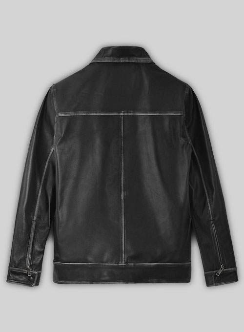 Rubbed Black Jason Bateman Leather Jacket