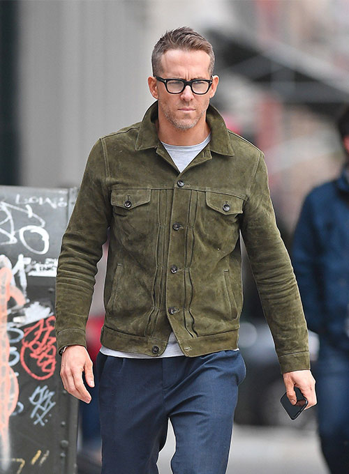 Ryan Reynolds Leather Jacket #3