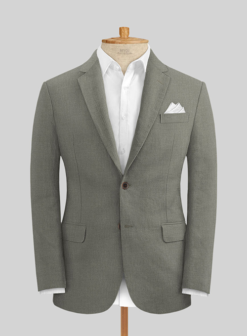 Sage Green Pure Linen Jacket