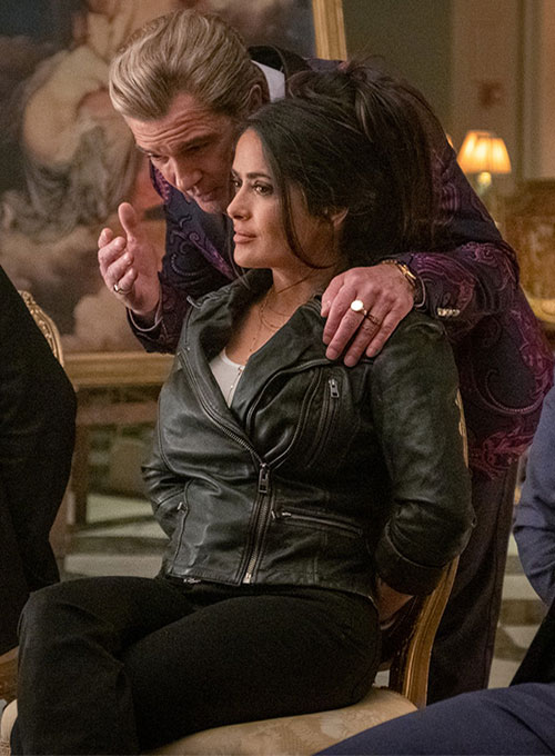 Salma Hayek The Hitman's Wife's Bodyguard Leather Jacket