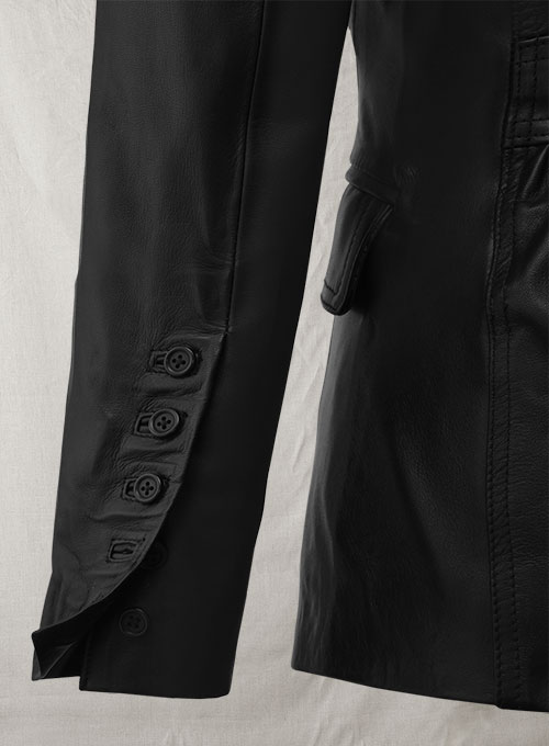 Scarlett Johansson The Winter Soldier Leather Blazer