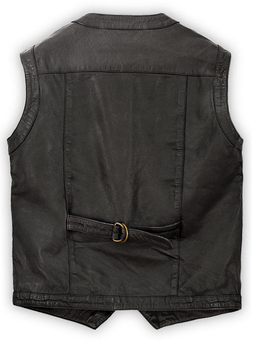 Soft Louis Brown Washed & Wax Chris Pratt Jurassic World Vest - Click Image to Close