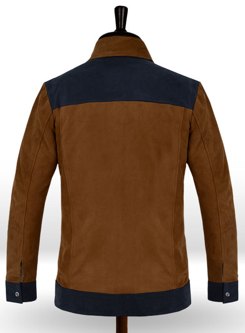 Soft Caramel Brown Suede Cristiano Ronaldo Leather Jacket #1