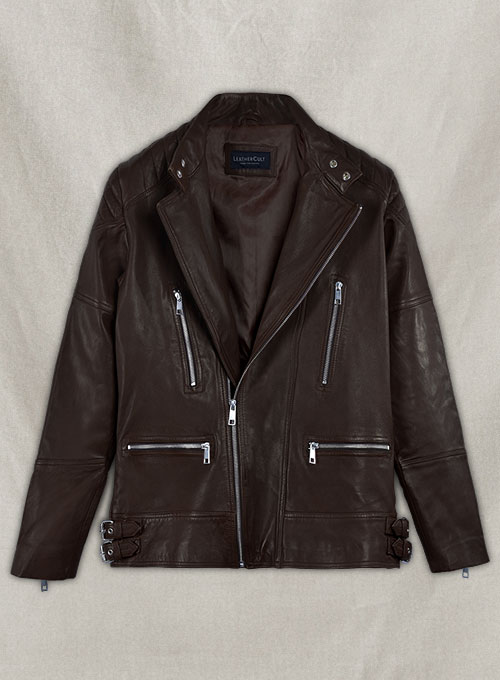 Shotgun Brown Moto Leather Jacket
