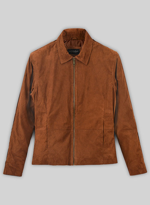Soft Tan Brown Suede Daniel Craig Spectre Leather Jacket