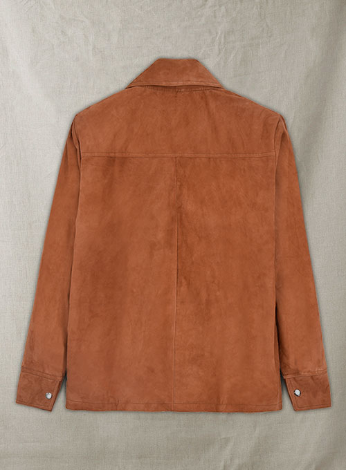 Burnt Orange Suede Tom Cruise American Made Leather Jacket