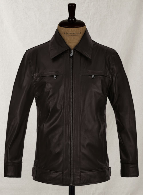 Soft Dark Brown Don Cheadle Traitor Leather Jacket