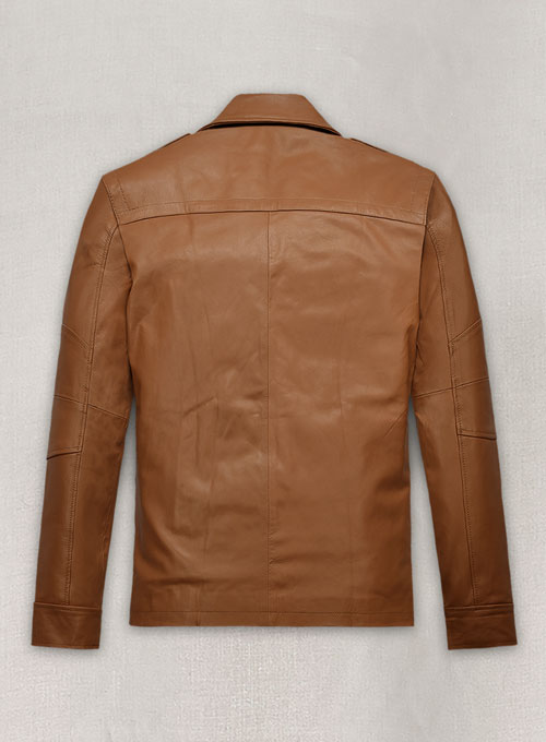 Soft Hunter Tan Leather Jacket # 621