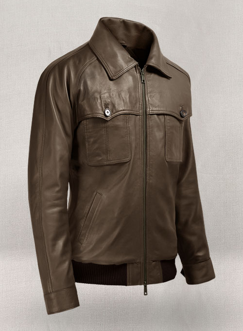 Soft Scottish Brown David Leather Jacket #2