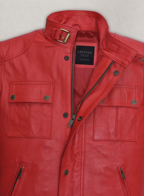 Soft Tango Red Washed & Wax The Expendables Lee Jacket