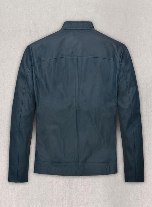 Soft Winsor Blue Michael Fassbender Leather Jacket
