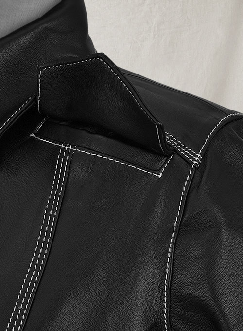 Sophie Turner Leather Shirt