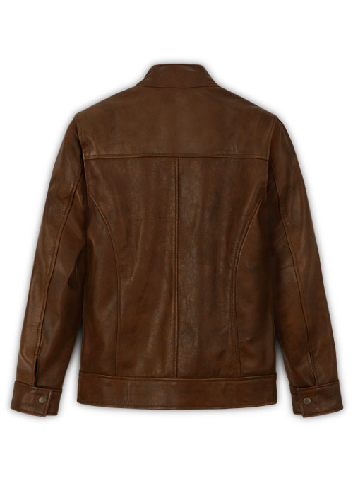 Spanish Brown Ryan Reynolds Blade Trinity Leather Jacket