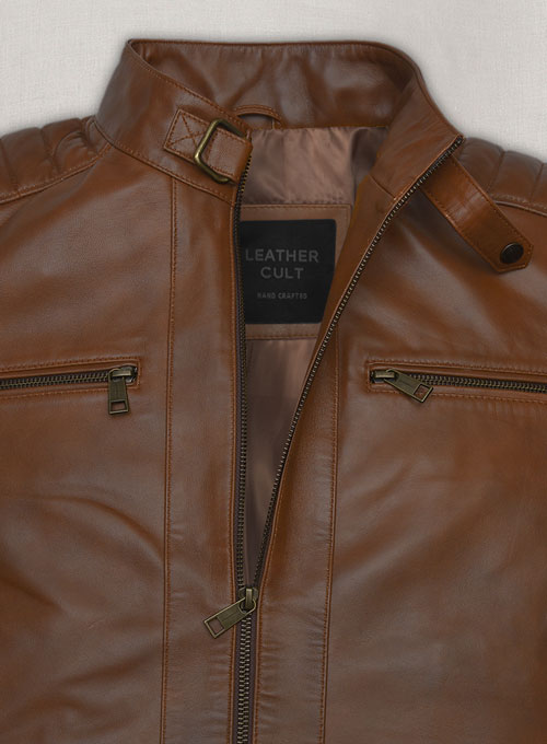 Spanish Brown Andrew Tate Leather Jacket