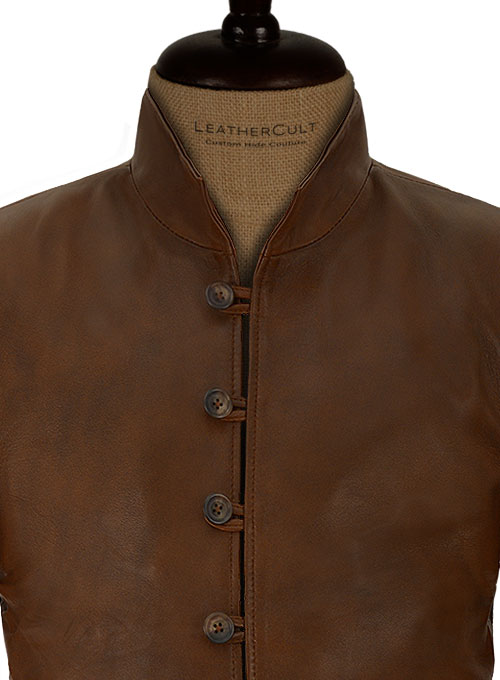 Spanish Brown Tom Riley Da Vinci's Demons Leather Jacket