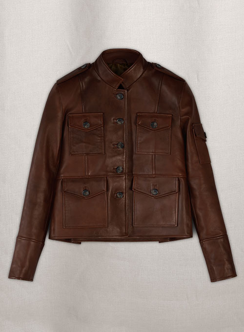 Spanish Brown Katherine Heigl Leather Jacket
