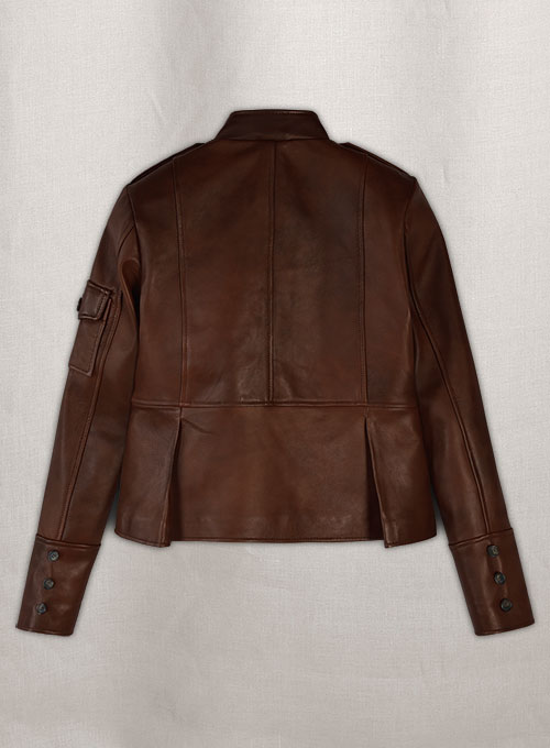 Spanish Brown Katherine Heigl Leather Jacket