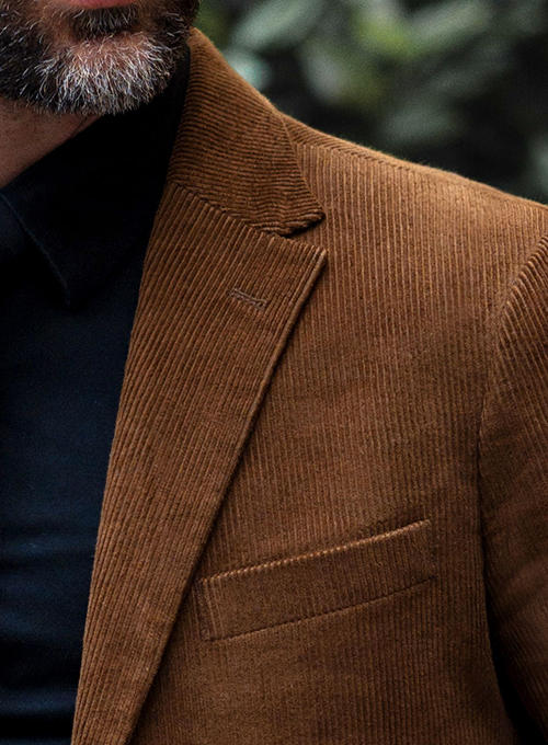 Spring Brown Corduroy Jacket