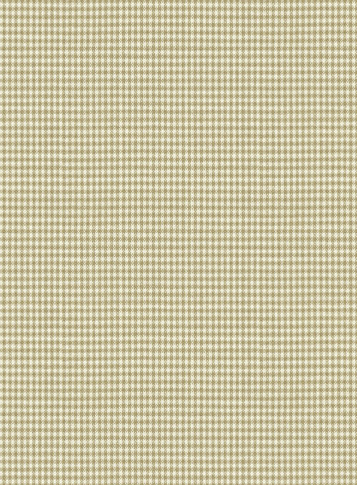 Stretch Checkers Beige Wool Jacket