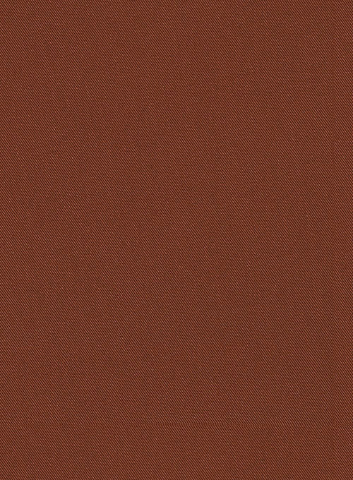 Stretch Summer Weight Rust Chino Jacket