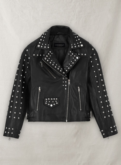 Studded Moto Leather Jacket