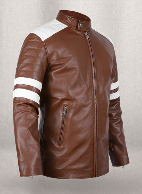 Tan Brown Fight Club Leather Jacket