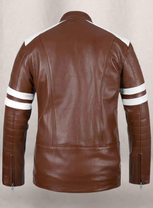 Tan Brown Fight Club Leather Jacket