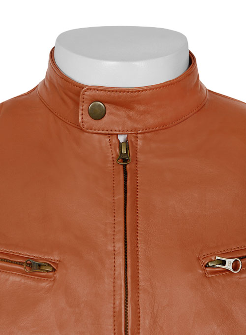 Terrain Brown Leather Jacket # 655