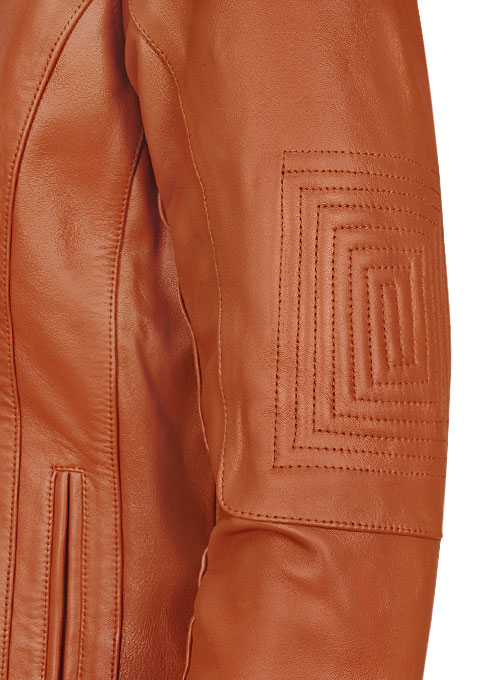 Terrain Brown Leather Jacket # 655