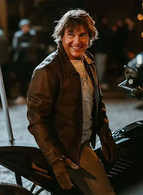 Tom Cruise Mission Impossible Final Reckoning Leather Jacket