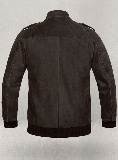 Vintage Brown Grain Avengers Steve Rogers Leather Jacket