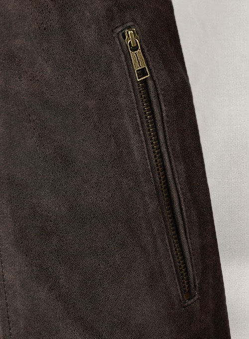 Vintage Brown Grain Avengers Steve Rogers Leather Jacket