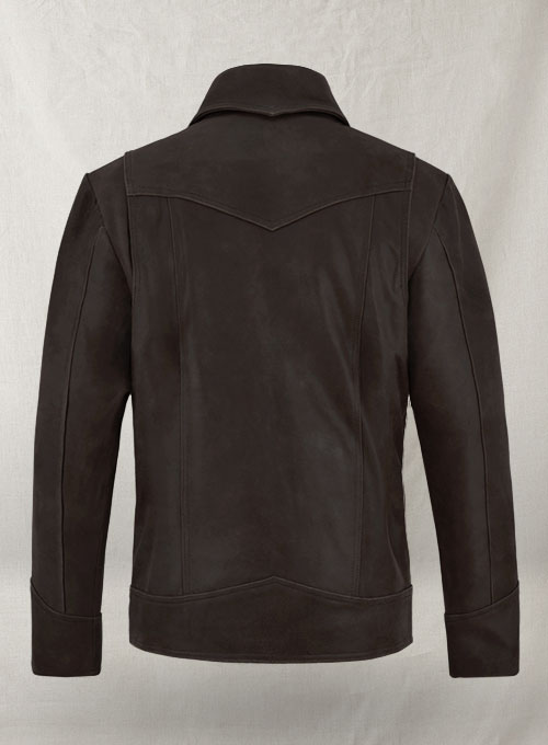 Vintage Brown Grain X Men Days of Future Past Leather Jacket