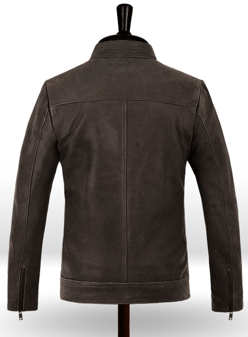 Vintage Brown Grain Rampage Dwayne Johnson Leather Jacket