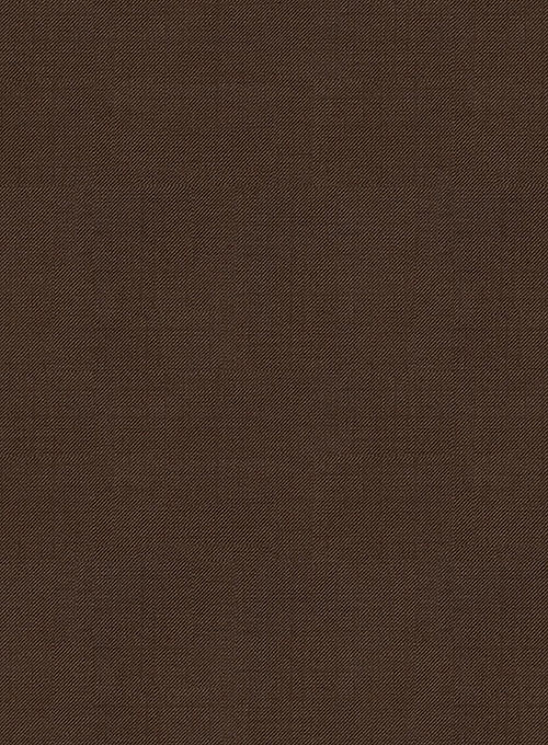 Worsted Brown Wool Ivory Bar Jacket