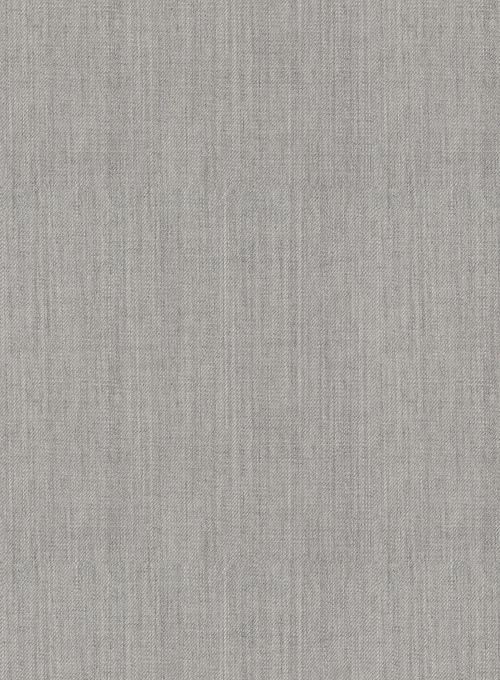 Worsted Light Gray Wool Ivory Bar Jacket - Click Image to Close