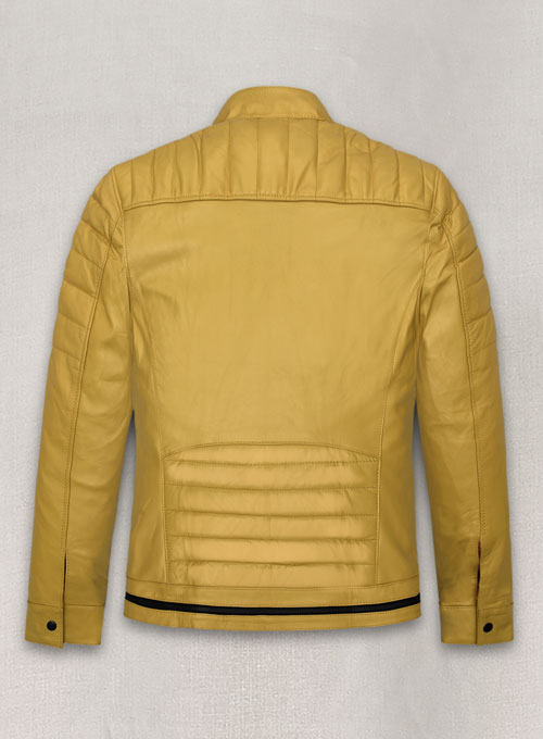 Yellow Andrew Tate Leather Jacket