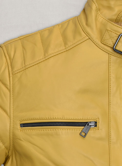 Yellow Andrew Tate Leather Jacket