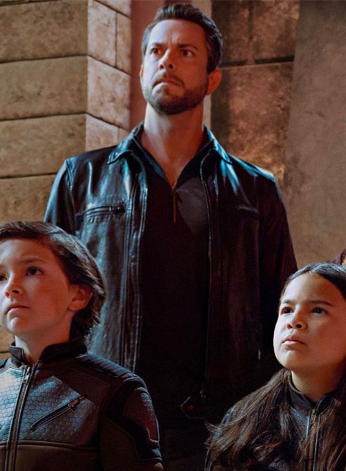 Zachary Levi Spy Kids Leather Jacket