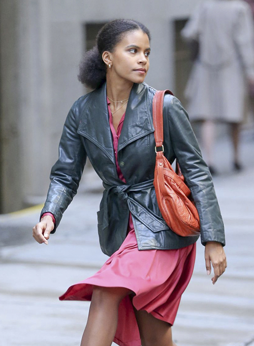 Zazie Beetz Joker Leather Jacket