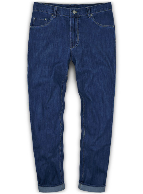 lightweight blue jeans