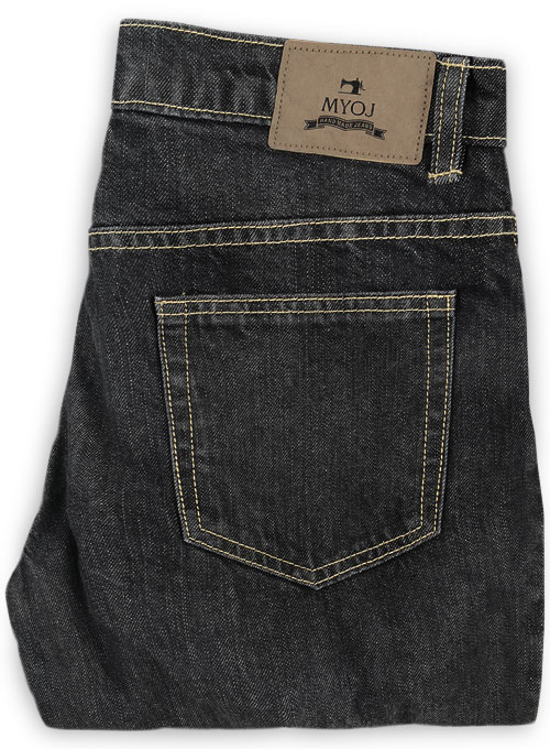 Cross Hatch Black Jeans - Hard Wash, MakeYourOwnJeans®