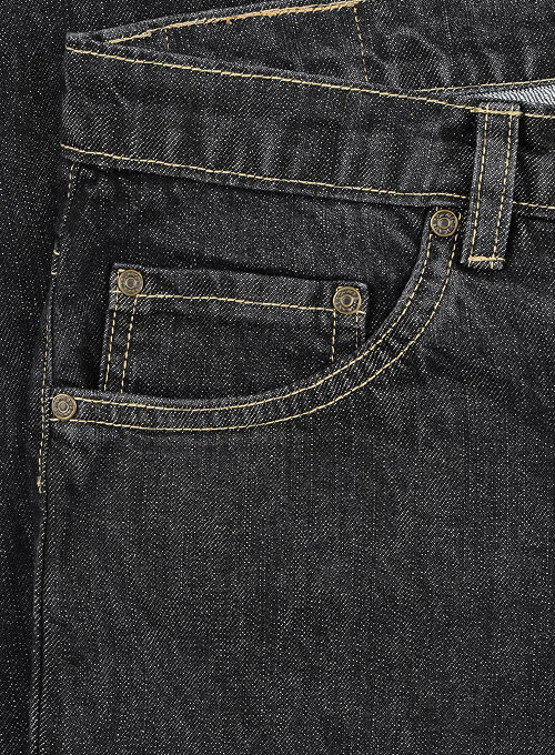 Cross Hatch Black Jeans - Hard Wash, MakeYourOwnJeans®