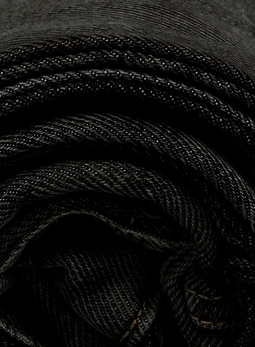 14.5 oz Black Vintage Wash Heavy Denim Jeans