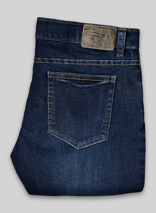 Bronco Blue Stretch Hard Wash Whisker Jeans