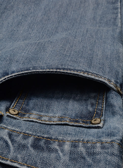 Smokey Blue Jeans - Stone Wash