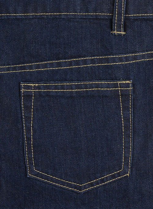 blue leather jeans