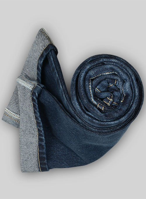 Classic Heavy Blue Hard Wash Whisker Jeans - Click Image to Close