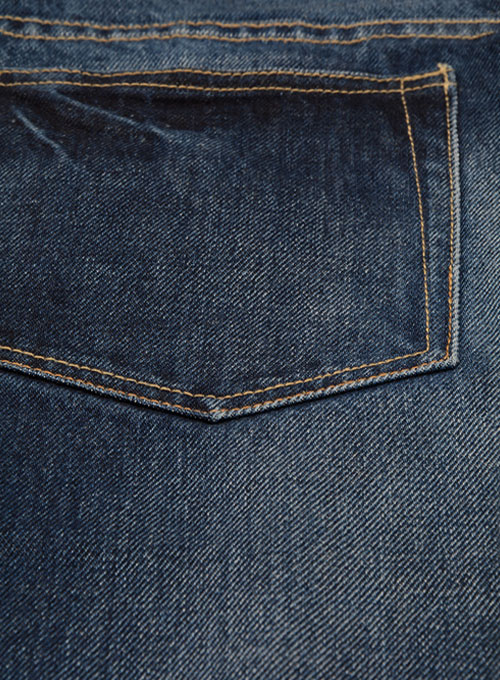 Classic Heavy Blue Hard Wash Whisker Jeans - Click Image to Close