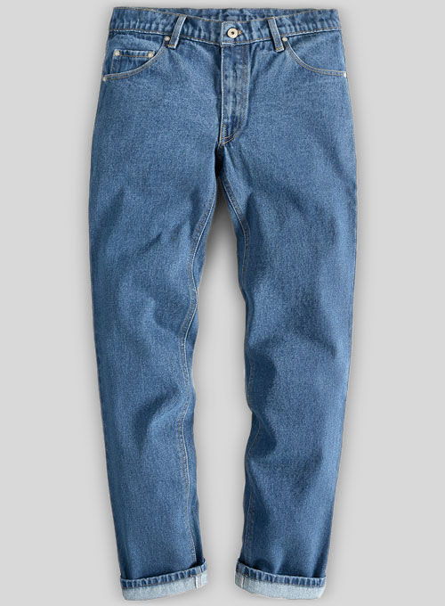 Classic Heavy Blue Stone Wash Jeans